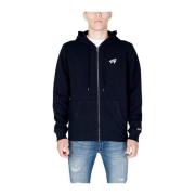 Tommy Jeans Bomull Polyester Herr Hoodie Höst/Vinter Kollektion Blue, ...