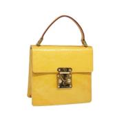 Louis Vuitton Vintage Pre-owned Laeder handvskor Yellow, Dam