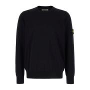 Stone Island Stilfull Stickad Kollektion för Män Black, Herr