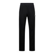 Moncler Logo Patch Track Pants med Piping Black, Herr