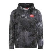 Diesel Herr S-Boxt-Hood Snygg Hoodie Gray, Herr