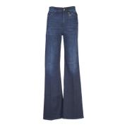 Dondup Blå Wide Leg Jeans Blue, Dam