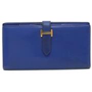 Hermès Vintage Pre-owned Laeder plnbcker Blue, Dam