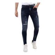 Local Fanatic Stretchjeans Slim Fit med Revor - Mm-S-112 Blue, Herr