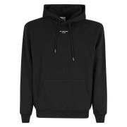 Drole de Monsieur Klassisk Ficka Slogan Hoodie Black, Herr