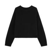 Loulou Studio Svart Cashmere Ropo Tröja Black, Dam