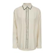 Co'Couture Feminin Skjortblus Off White White, Dam