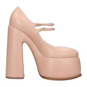 Casadei Med klack rosa Pink, Dam