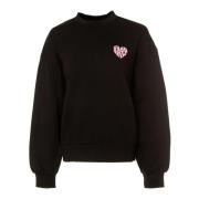 Carhartt Wip Ballong Passform Sweatshirt med Grafiska Tryck Black, Dam