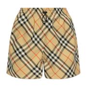 Burberry Shorts med rutmönster Beige, Dam