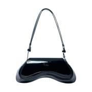 Diesel Crossbodyväska i lackfinish Black, Dam