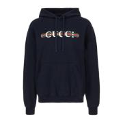 Gucci Stiliga Sweatshirts för en Trendy Look Blue, Herr