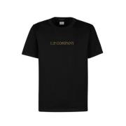 C.p. Company Grafisk Logo T-shirt Black, Herr