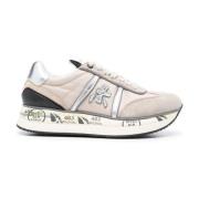 Premiata 6491 Sneakers - Stiliga och Bekväma Skor Beige, Dam