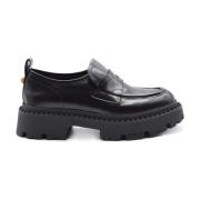 ASH Stiliga Moccasins med 5cm Klack Black, Dam