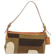 Bally Pre-owned Pre-owned Canvas axelremsvskor Green, Dam