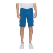 Jeckerson Bomull Bermuda Shorts Herr Vår/Sommar Kollektion Blue, Herr