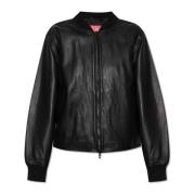 Diesel Läderjacka L-Ilyan Black, Dam