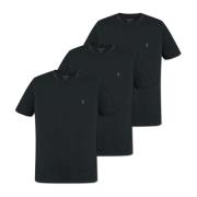 AllSaints Trepack T-shirts Stöd Black, Herr