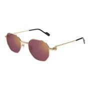 Cartier Ct0500S 002 Sunglasses Yellow, Unisex