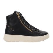 Nerogiardini Läder Damsneakers Stiligt Casual Black, Dam