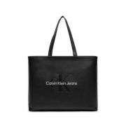 Calvin Klein Jeans Svart Polyeten Damväska Black, Dam