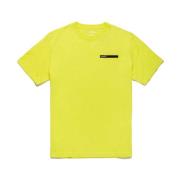 RefrigiWear Präglat Logotyp Gul Bomull T-shirt Yellow, Herr