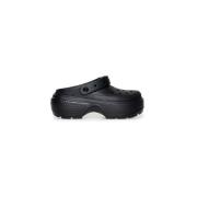 Crocs Svart sandal för kvinnor, vår/sommarkollektion Black, Dam