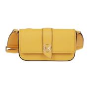 Michael Kors Gyllene Väg Läder Crossbody Väska Yellow, Dam