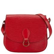 Louis Vuitton Vintage Pre-owned Laeder crossbodyvskor Red, Dam