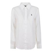 Ralph Lauren Knapp Front Skjorta White, Dam