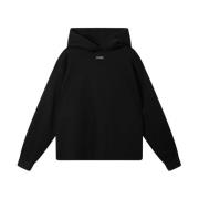 10Days Svart Oversized Hoodie med Borstad Fleece Black, Dam