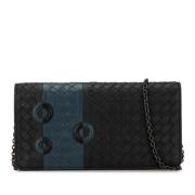 Bottega Veneta Vintage Pre-owned Laeder crossbodyvskor Black, Dam