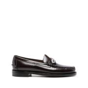 Sebago Bordeaux Läder Slip-On Penny Loafers Brown, Herr