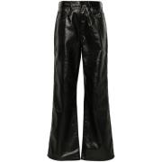 Purple Brand High-Rise Wide Leg Jeans Black, Dam