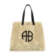 Anine Bing Stor Rio Tote Väska Beige, Dam