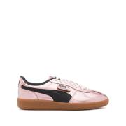 Puma Rosa Läder Sneakers Snörskor Pink, Dam