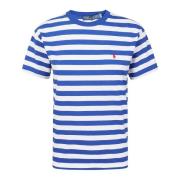 Ralph Lauren Randig T-shirt med rund hals Blue, Dam