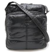 Bottega Veneta Vintage Pre-owned Canvas axelremsvskor Black, Dam