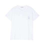 The Attico Vit Bomull Logo Print T-shirt White, Dam