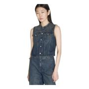 MM6 Maison Margiela Tops Blue, Dam