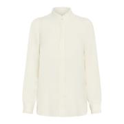 InWear Vit Whisper Skjorta med Ruffle Detalj White, Dam