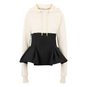 Nina Ricci Hoodie MED Kontrasterande White, Dam