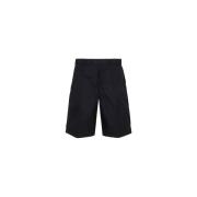 Prada Re-Nylon Bermuda Shorts med Triangellogotyp Black, Herr