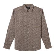 A.p.c. Stiliga Skjortor Kollektion Brown, Herr