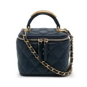 Chanel Vintage Pre-owned Laeder chanel-vskor Blue, Dam