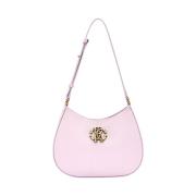 Roberto Cavalli Monogram RC Axelväska med Topphandtag Pink, Dam