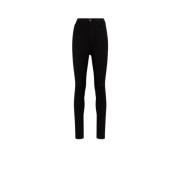 Roberto Cavalli High-rise Skinny Jeans med Fem Fickor Black, Dam