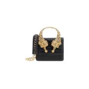 Roberto Cavalli Elegant Medium Roar Väska Black, Dam