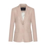 Kiton Silkeblandning Beige Jacka Pink, Dam